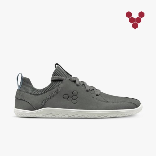 Vivobarefoot Primus Knit Lux II Grå Joggesko Dame [3-DGQJ]